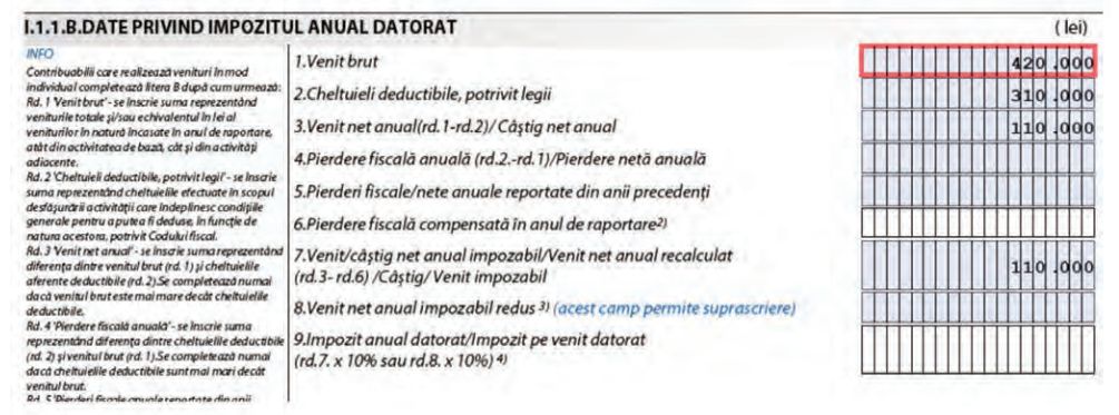 declaratie unica declaratie unica